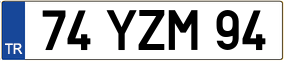 Trailer License Plate